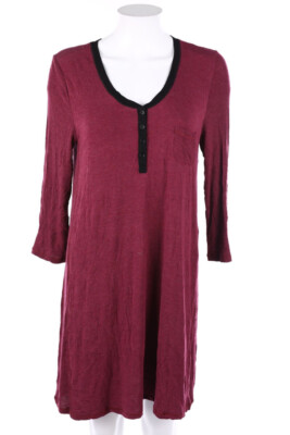 DKNY dress Patch Pockets M burgundy