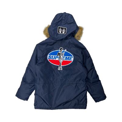 Supreme FW17 Hysteric Glamour N-3B Fur Parka Coat | eBay