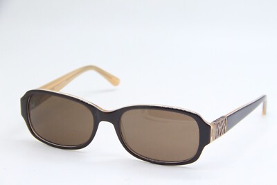 DAISY FUENTES TERESA 183 BROWN PEACH AUTHENTIC FRAMES SUNGLASSES 66-18