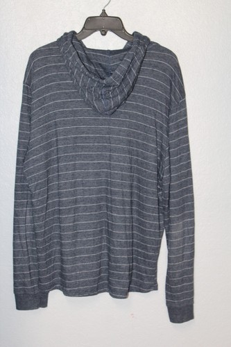 Marine Layer Hoodie Men's Extra Large XL Blue Striped Double Knit Pullover - Bild 2 von 5