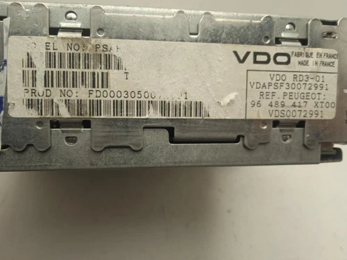 96489417XT00 Sistema Audio/Radio Cd para PEUGEOT 307 BREAK / SW (S1)(04.2 538050 - Imagen 3 de 3