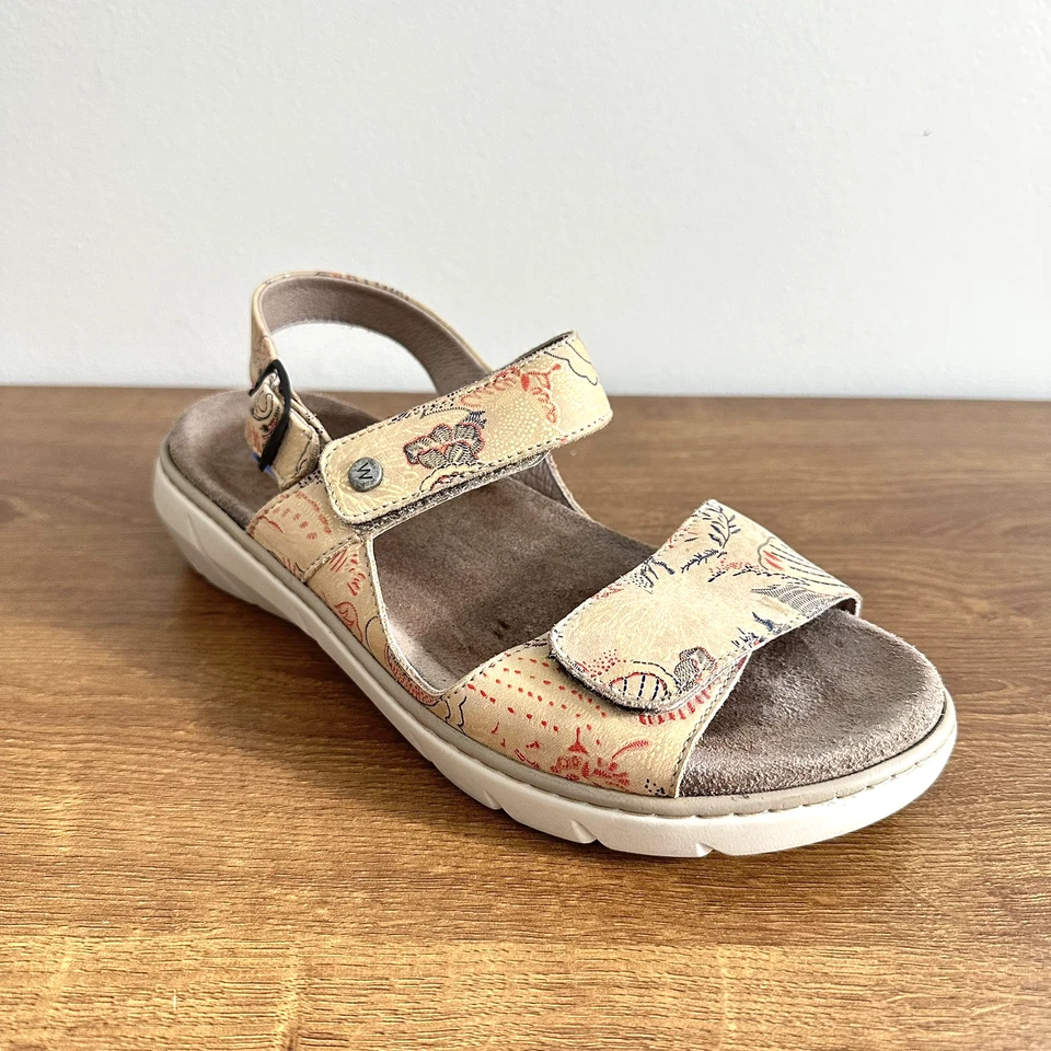 Wolky Sandals Womens 38 EU | 7 US Santorini Suede Adjustable Ankle Strap Buckle - Image 3 of 4