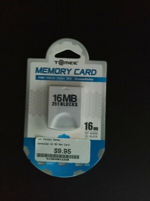 Tomee 16 MB Game Cube / Wii Memory Card (251 Blocks)
