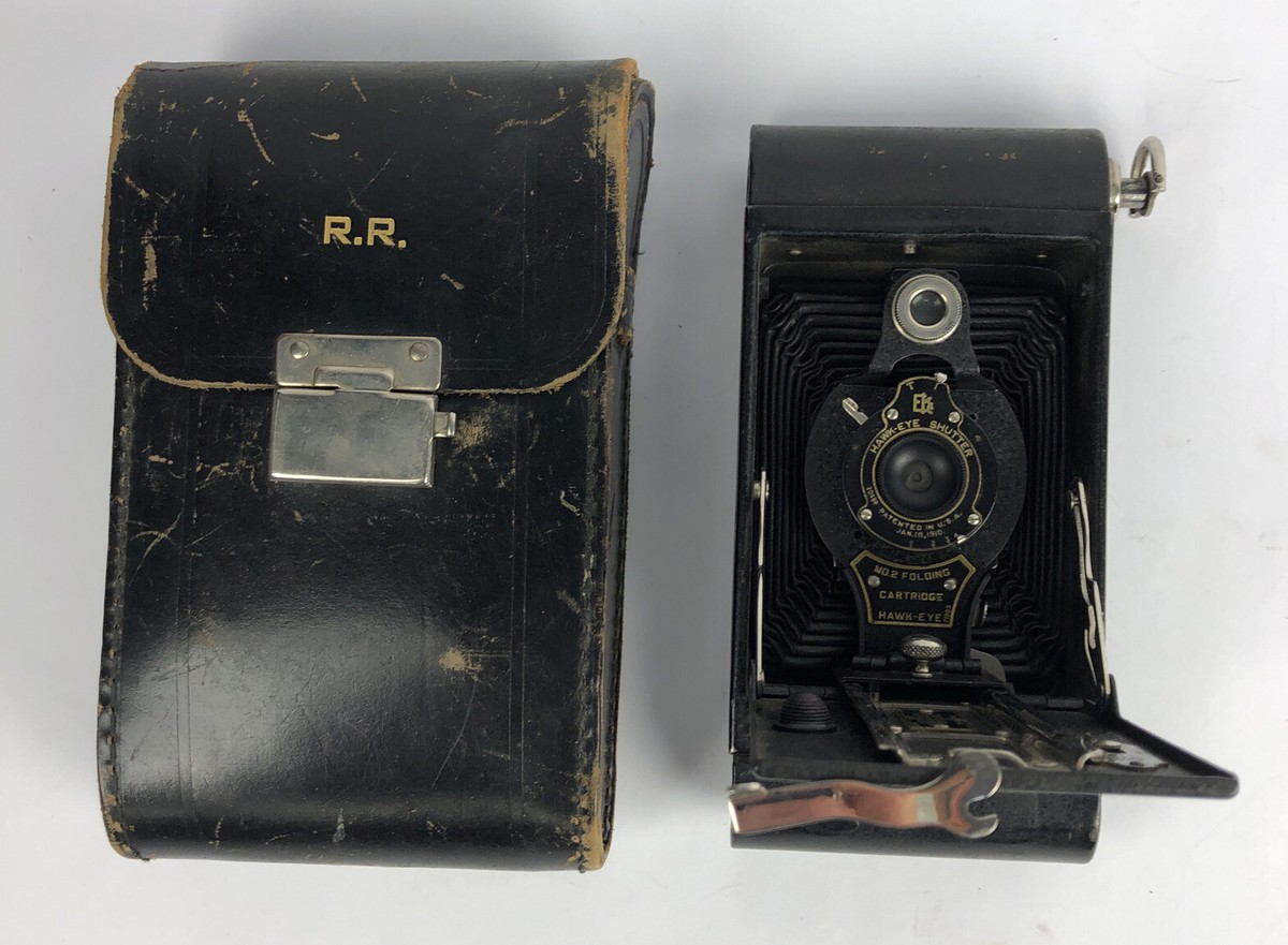 Eastman Kodak F.P. K. Automatic レンズ Eastman Kodak Hawk Eye Shutter Model B NO. 2A Folding Vintage