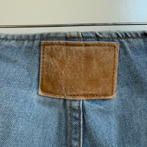 Vintage Hot And The Gang Size 5 Blue Denim Made in USA Flare Jeans Button Fly - Picture 5 of 7