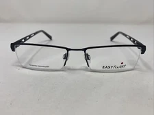 Easy Twist ET865 50 53-17-135 Gunmetal Half Rim Metal Eyeglasses Frame ZK34