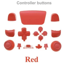 Red Playstation 5 PS5 Full Set ABXY R1 L1 R2 L2 Thumbstick D-Pad Button
