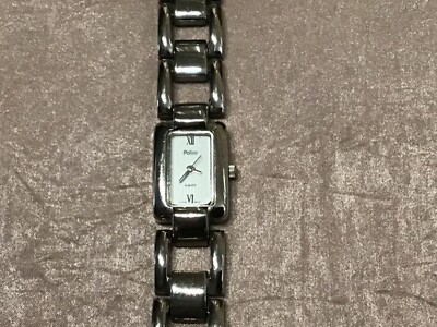 silver rectangle watch womens