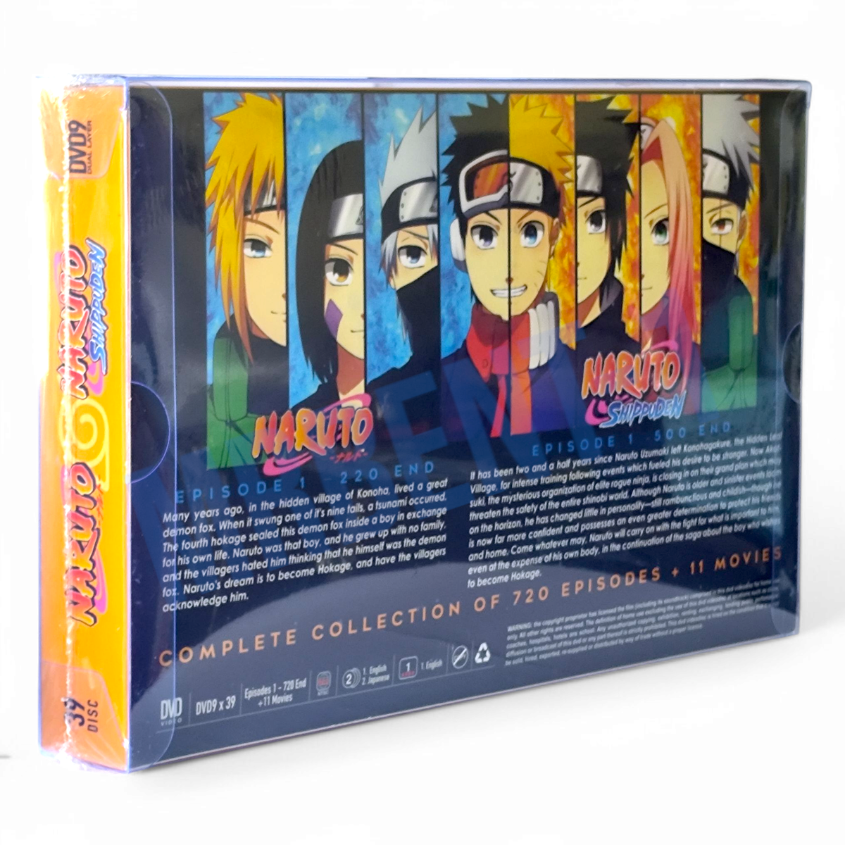 Naruto & Naruto Shippuden Complete Boxset DVD 1-720 Episodes