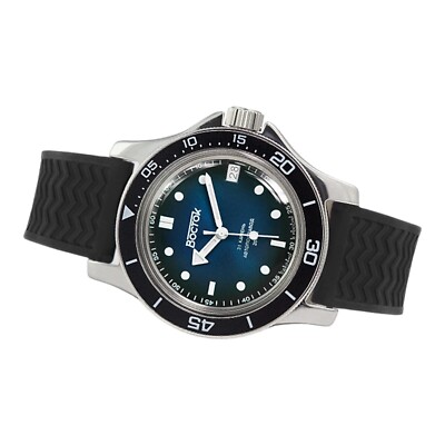 New Mens Watch Vostok Amphibian Automatic 13005V Blue Dial 20