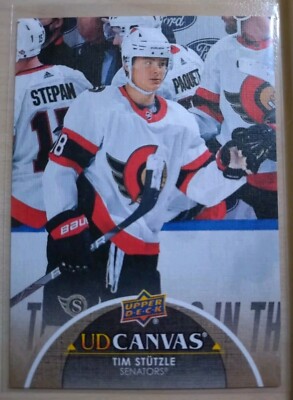 Tim Stützle UD Canvas - Ottawa Senators - Upper Deck Series 2 2021-22 NHL