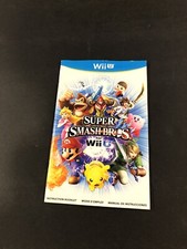 Smash bros Wii U Manual Insert Only