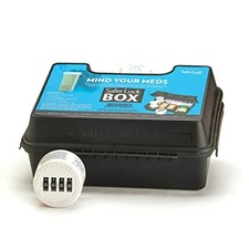 Safer Lock Box Secure Medicine Box with 4-Digit Combination Lock