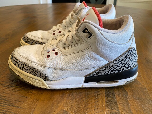 Air Jordan 3 Retro White Cement Size 4y 