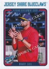 2023 Jersey Shore BlueClaws Brady Lail Philadelphia Phillies CO Minor League