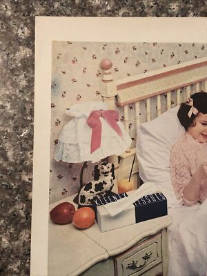 1954 Kleenex Delsey Bathroom Tissue Toilet Paper VTG 1950s PRINT