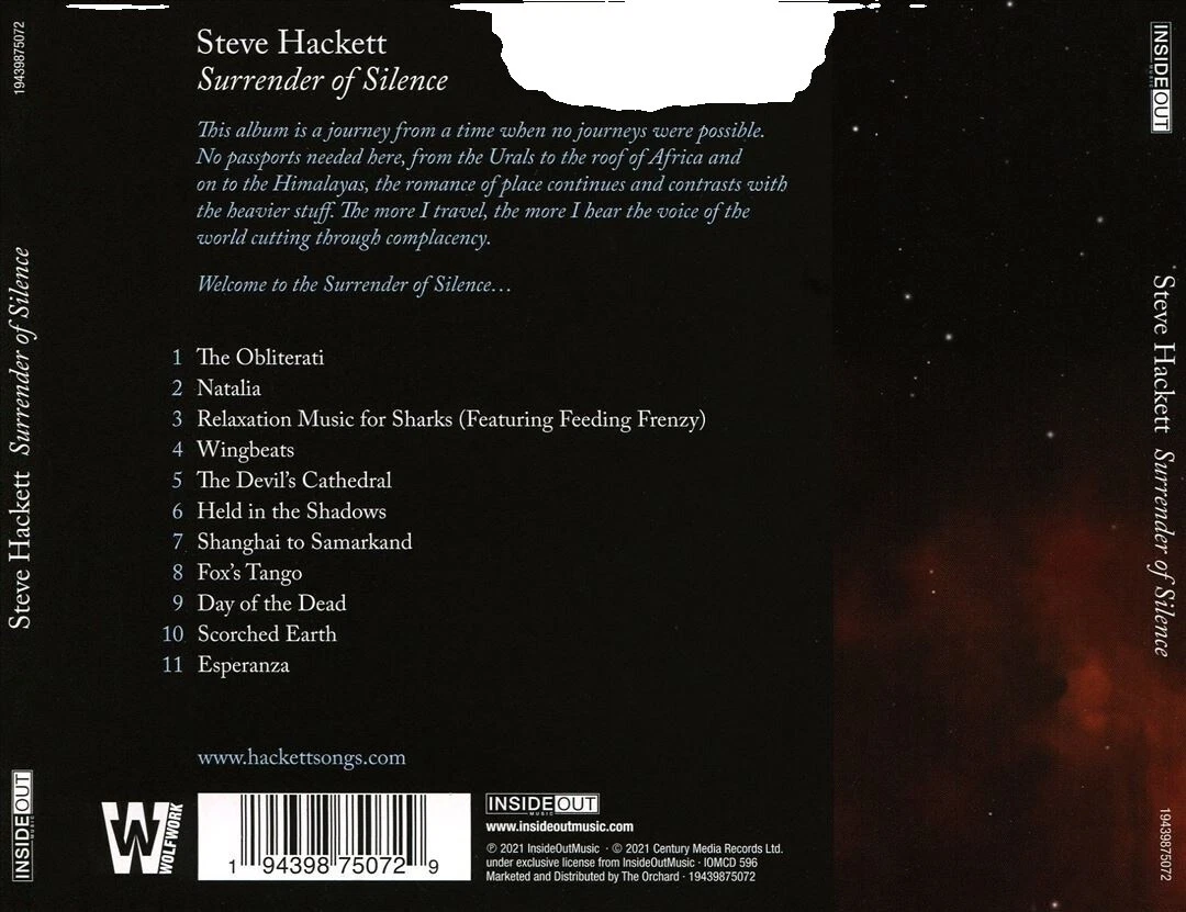 Rock Steve Hackett Music CDs