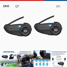 Motorcycle Bluetooth Intercom 7 Rider Switch Wireless Helmet Headset 2X