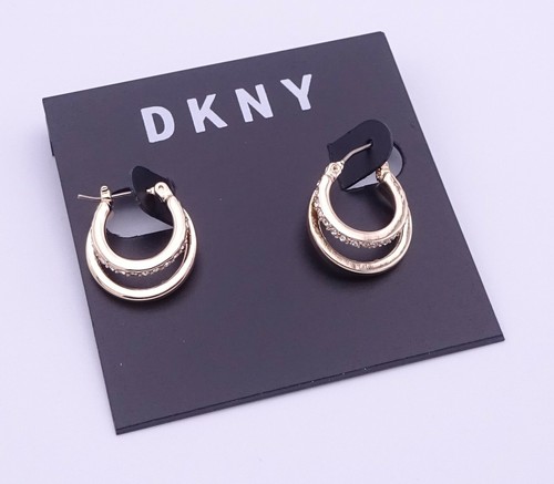 dkny logo earrings