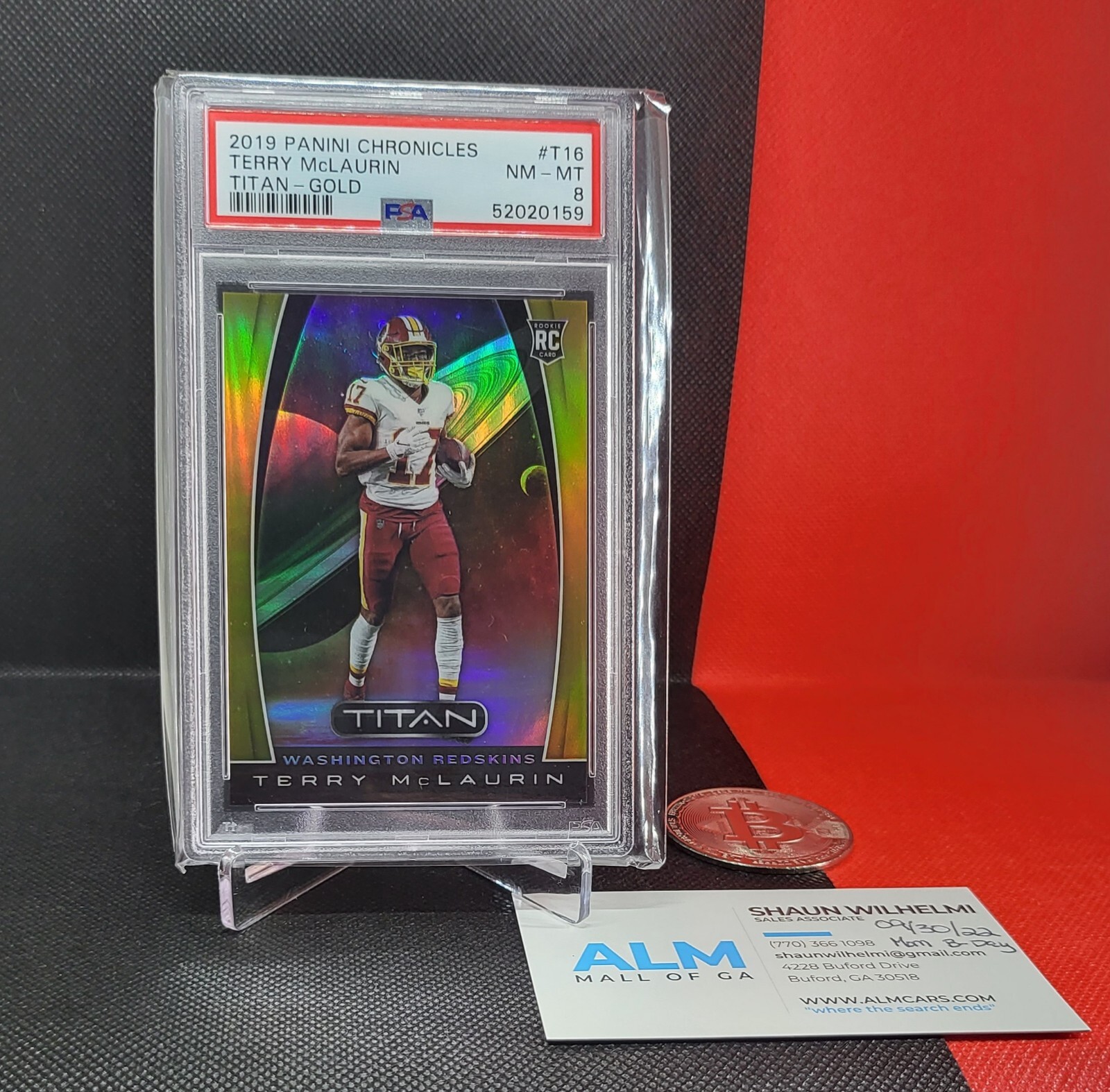 Terry McLaurin Panini Chronicles Titan #T16 Gold