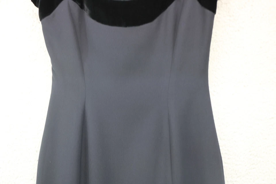 Vestido midi de noche para mujer Tahari - talla 4 - rayón y seda - muy bonito Foto 3 de 4