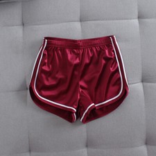 Women Shiny Satin Sports Shorts Silky Hot Pants Outdoor Sportswear Running Comfy