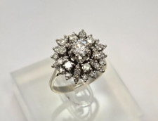 Womens 18Kt White Gold 1.3Ct VS SI F-G F-I Di...