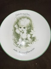 Vintage Taylor Smith Taylor Plate Birds ~ Big Eye Baby ~ MCM MINT 