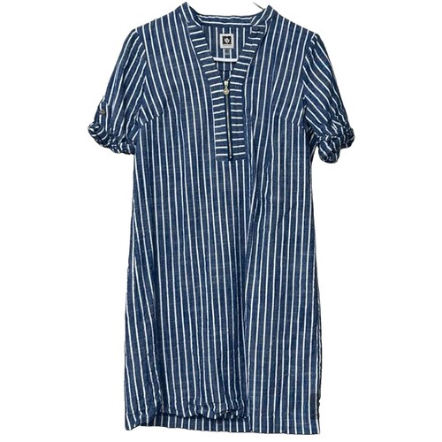 Anne Klein Blue & White Striped Shirt Dress Size 14 Cotton Striped Dress | eBay Anne Klein Blue & White Striped Shirt Dress Size 14 Cotton Striped Dress | eBay