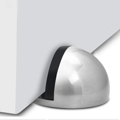 Door Stop Floor Mounted Door Stopper Chrome Stainless Steel Rubber Stops RF