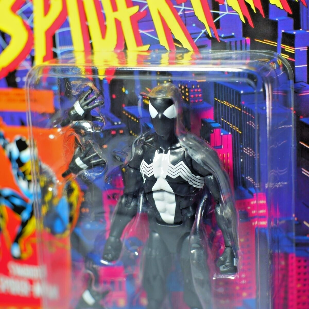 Figure Toy Spider-Man Marvel Legends Retro Series 6 Inch Symbiote Black Suit New