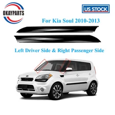 Pair Left & Right Windshield A-Pillar Trim Panel Molding for Kia Soul 2010-2013 