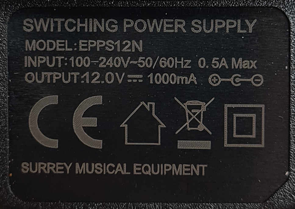 EU 12V MAINS ROLAND ACO-230 ACO-230ET PARTE ALIMENTATORE AC-DC - Foto 8