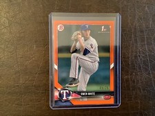 2018 BOWMAN CHROME OWEN WHITE ORANGE PAPER 1st BASE CARD 05/25