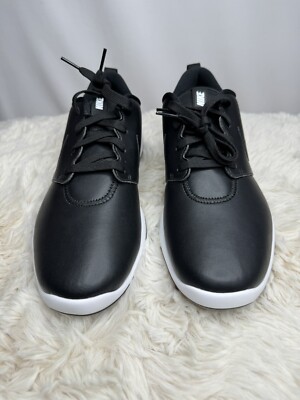 Nike Roshe G Tour Golf Leather Black Shoes Spikes AR5580-001 Mens