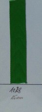 Ordensband gr&uuml;n 15mm 10cm lang (1028) (m30,00)