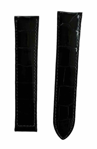 NEW Cartier (Black) Authentic Alligator Watch Band Strap 18.5 - 18mm