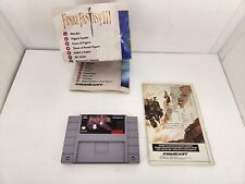 Final Fantasy III Authentic SNES Super Nintendo Game + Original Manual And Map