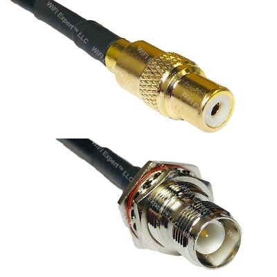 LMR240 RCA FEMALE to RP-TNC FEMALE Coax RF Cable USA-Ship Lot