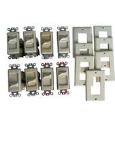 Niles Audio Wall Mount Sliding Volume Control 0639 Set of 8 with 7 faceplates