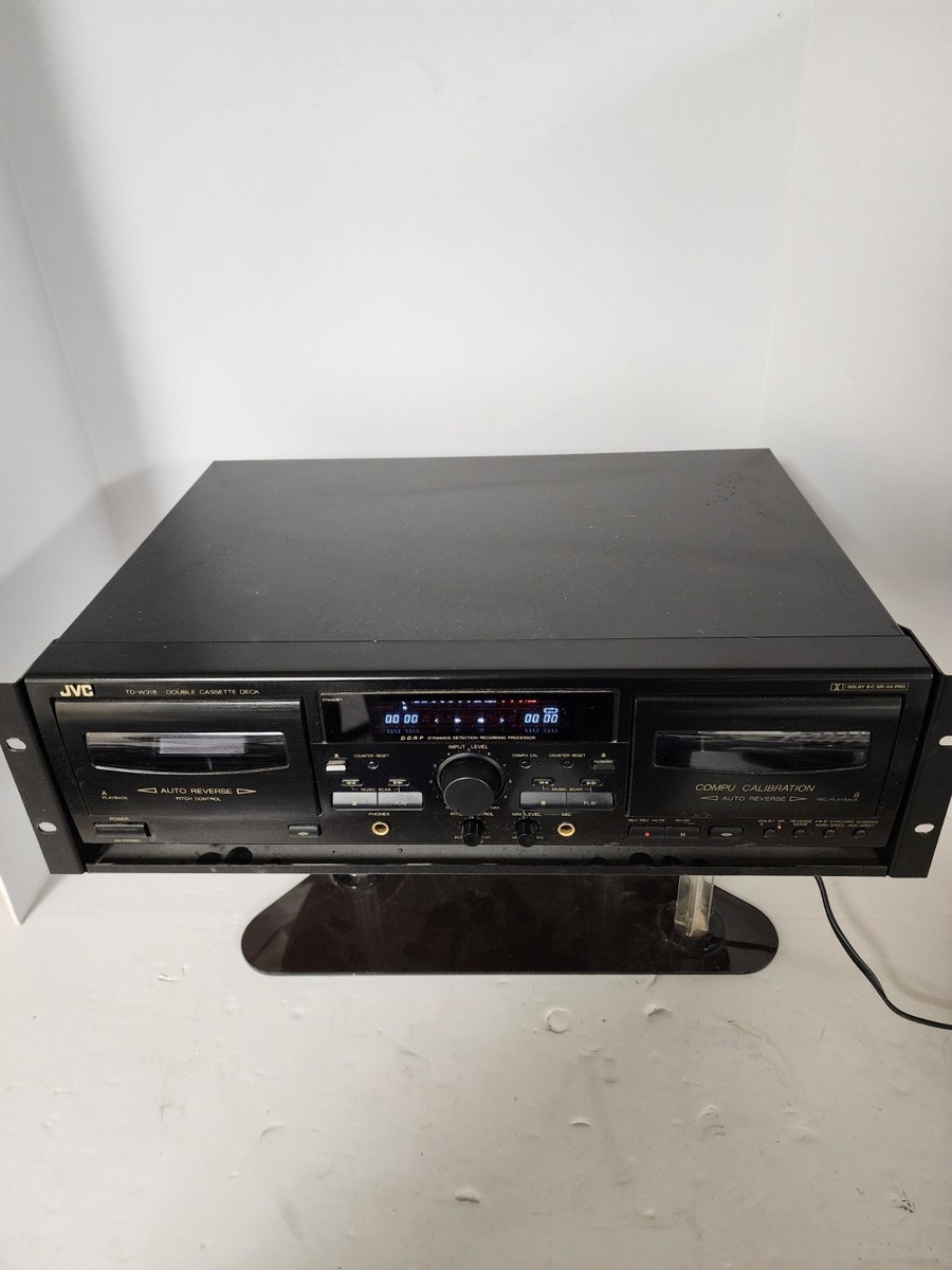 JVC Double Cassette Deck TD-W318 For Parts/Restoration -read desc