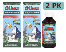 Olbas Cough Syruo - Honey Herbs - Bronchial Support - 4 oz - 2 PACK