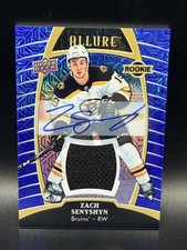 2019-20 Upper Deck Allure Zach Senyshyn Blue Line Auto Jersey Relics #/99