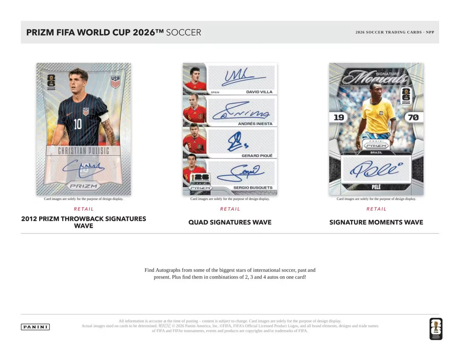 2026 Panini Prizm FIFA World Cup Soccer Retail Box view 5