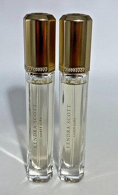 2X Amber Aura by Kendra Scott for Women 10 ml/.34 oz Eau de Parfum Travel Spray