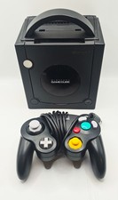 Nintendo Gamecube Black Console Full Set Up Cables Controller Tested Working