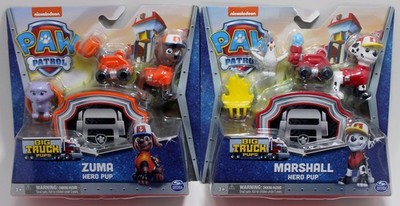 Nickelodeon Paw Patrol Big Truck Pups Hero Pup Zuma & Marshall Lot