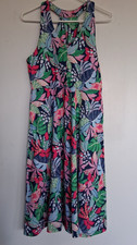 Size L (true fit of S) Reel Legend multi color floral print halter dress. EUC