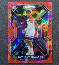 2020-21 Panini Prizm Anthony Edwards RC Rookie #258 Red Ice