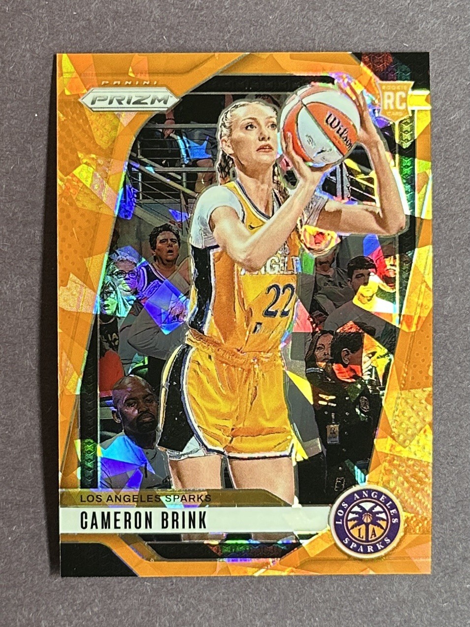2024 Panini Prizm WNBA Cameron Brink #127 Rookie RC Orange Cracked Ice Prizm